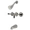 Kingston Brass ThreeHandle Tub and Shower Faucet, Brushed Nickel KB238AKL - alternate 1